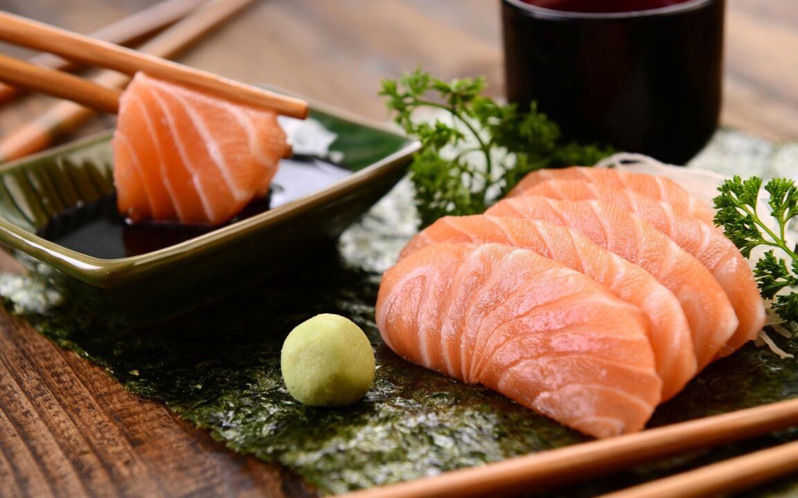 Fish is one of the main products of the Japanese diet, with the exception of fatty varieties such as salmon. 