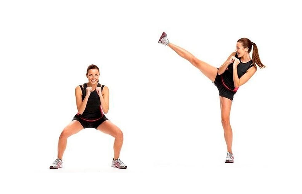 Swinging squats for thin legs